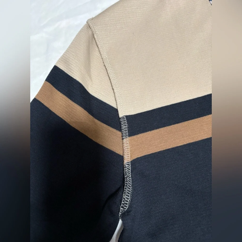 NWT-Denim & Flower Neutral Ribbed Crewneck Sweater - Picture 9 of 14